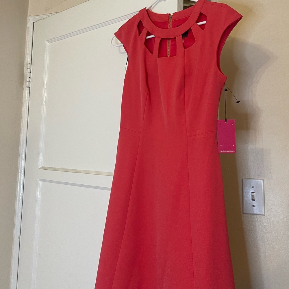 Vince Camuto Flamingo Pink Dress
